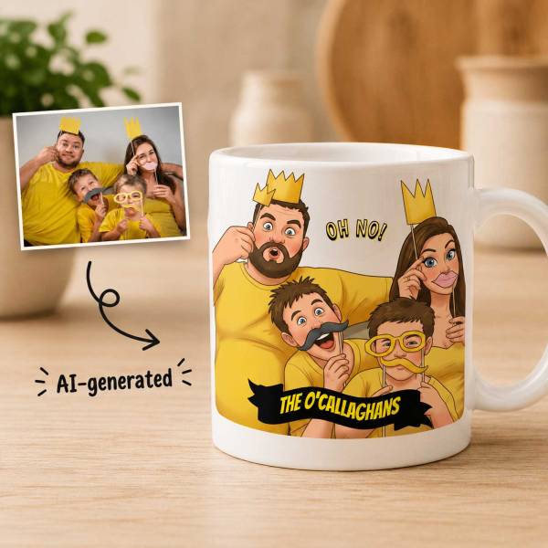 Photo to Cartoon - Personalised Mug
