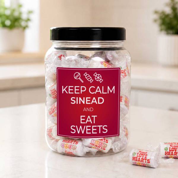 Keep Calm and Eat Sweets - Personalised Sweets Jar