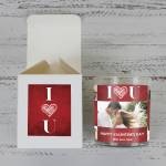 Photo Collage, I love You - Personalised Scented Candle