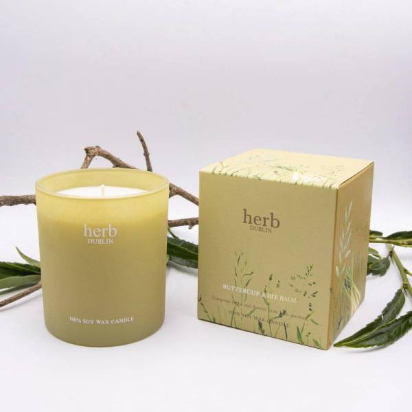 Herb Dublin Buttercup & Bee Balm Soy Wax Boxed Candle