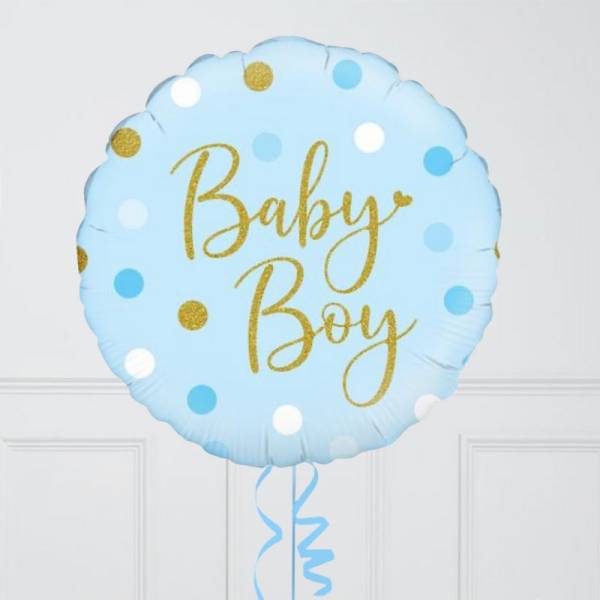 Sparkling Baby Boy Balloon in a Box