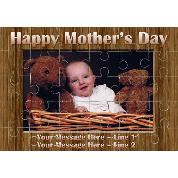 Happy Mothers Day Photo Personalised Jigsaw