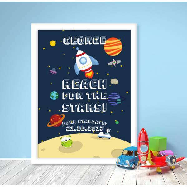 Reach for the Stars Personalised Poster