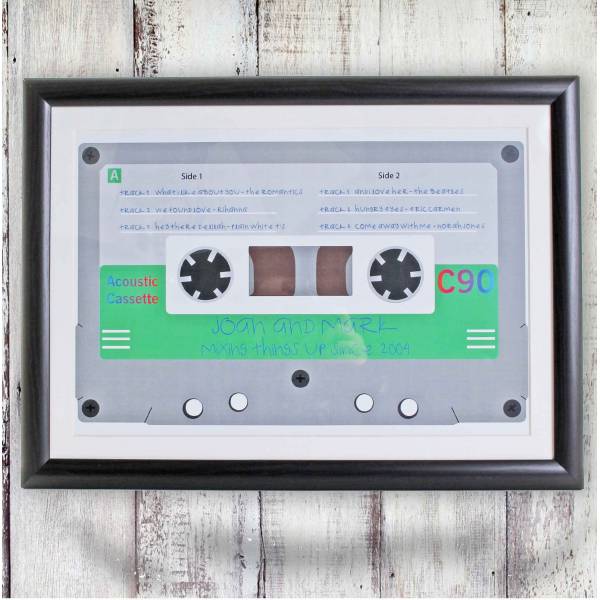 Cassette Tape Personalised Framed Poster
