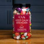 Keep Calm And Eat Sweets - Personalised Sweets Jar