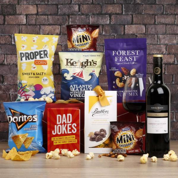 The Best Dad Wine & Nibbles Gift Box