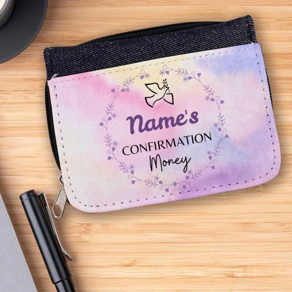 Confirmation Pink Design Personalised Wallet