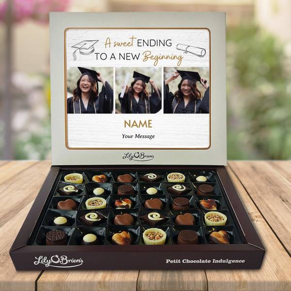 A Sweet Ending To A New Beginning - Graduation Personalised Chocolate Box 290g