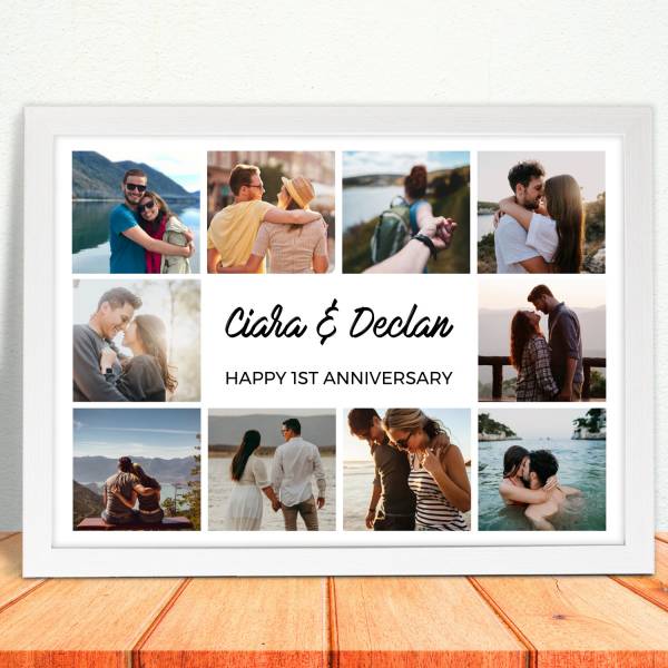 Any Text, Photo Collage (10 Photos) - Personalised Poster