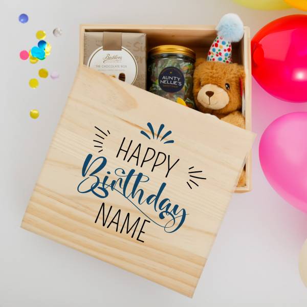 Personalised Happy Birthday Keepsake Gift Box