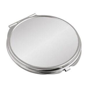 Classic Round Compact Pocket Mirror - Engraved