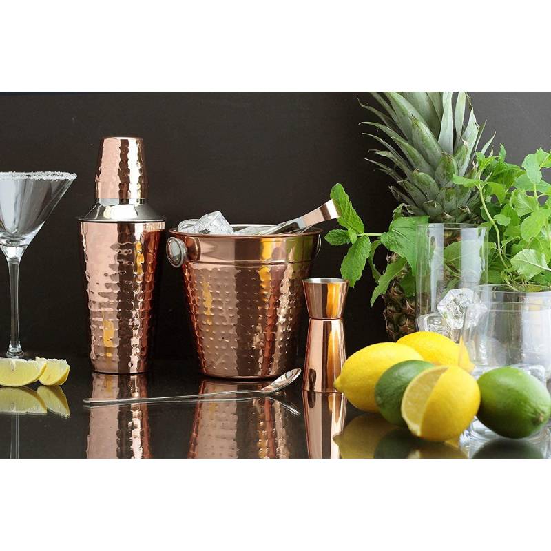 Copper & Stainless Steel Cocktail Set