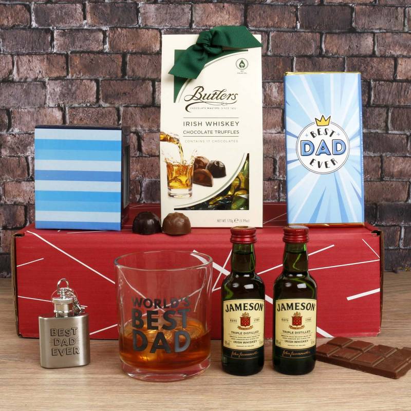 The Best Dad Whiskey Gift Box