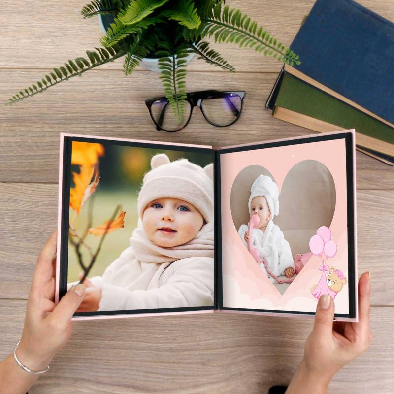 Hello Baby Pink Personalised Photo Book