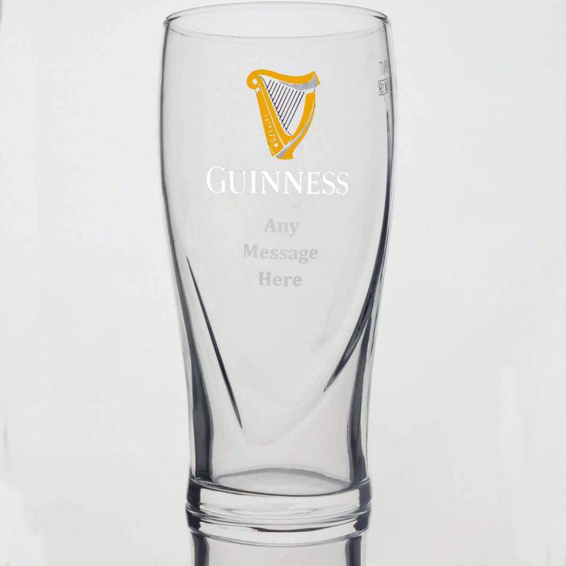 Engraved Personalised Guinness Pint Glass