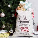 Reindeer Express Christmas Santa Sack