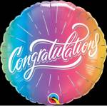 Congratulations Rainbow Balloon in a Box