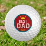 Best Dad Personalised Golf Balls - Set of 3 Balls