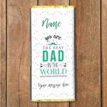 You Are The Best Dad In The World Personalised Chocolate Bar