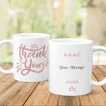 Thank You Any Message Personalised Mug