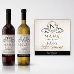 Happy Retirement Any Name Any Message Personalised Wine