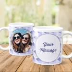 Any Photo Any Message Purple Personalised Mug