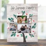 Family Tree 4 Photo - Wooden Photo Blocks