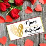 Will You Be My Valentine? Personalised Chocolate Bar