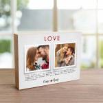 Definition Of Love - Wooden Photo Blocks