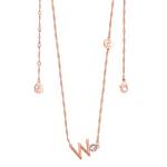 Letter W Rose Gold Pendant