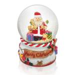 Tipperary Crystal Santa Toys Musical Snow Globe