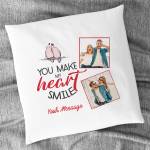 You Make My Heart Smile Personalised Cushion Square