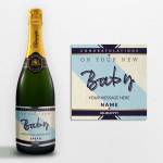 Congratulations On Your New Baby Personalised Champagne