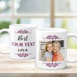 Any Photo Best Any Title Ever Burgundy - Personalised Mug