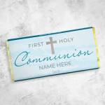 First Holy Communion Cross Personalised Chocolate Bar