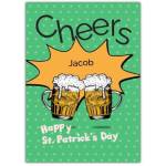 St Patricks Day Beer Cheers Green Card