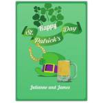 St Patricks Day Hat & Beer Greeting Card