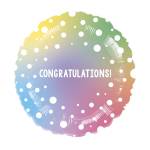 Congratulations Colourful Balloon in a Box