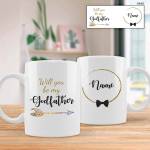 Will you be my Godfather? Personalised Mug