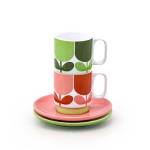 Tipperary Crystal Orla Kiely Set of 2 Espresso & Saucer Set