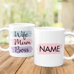 Wife Mum Boss - Personalised Mug