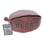 Heritage Vintage Leather Look Rugby Washbag