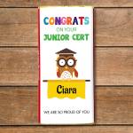 Congrats On Your Junior Cert Personalised Chocolate Bar