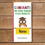 Congrats On Your Junior Cycle Personalised Chocolate Bar