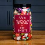 Keep Calm And Eat Sweets - Personalised Sweets Jar