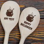 Halloween Magic Spoon Cauldron - Personalised Wooden Spoon