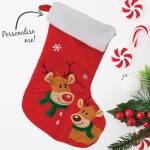 Reindeer Personalised Christmas Stocking