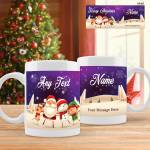 Any Name and Message Christmas Mug - Personalised Mug