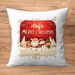 Santa's Friends Personalised Christmas Cushion Square