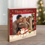 Santa's Friends Personalised Christmas Wooden Photo Blocks